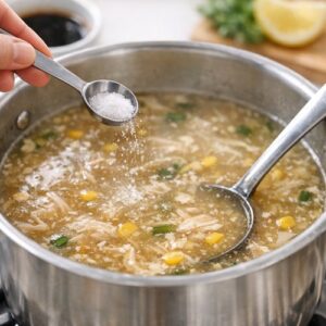 Chicken Corn Soup Recipe step 5