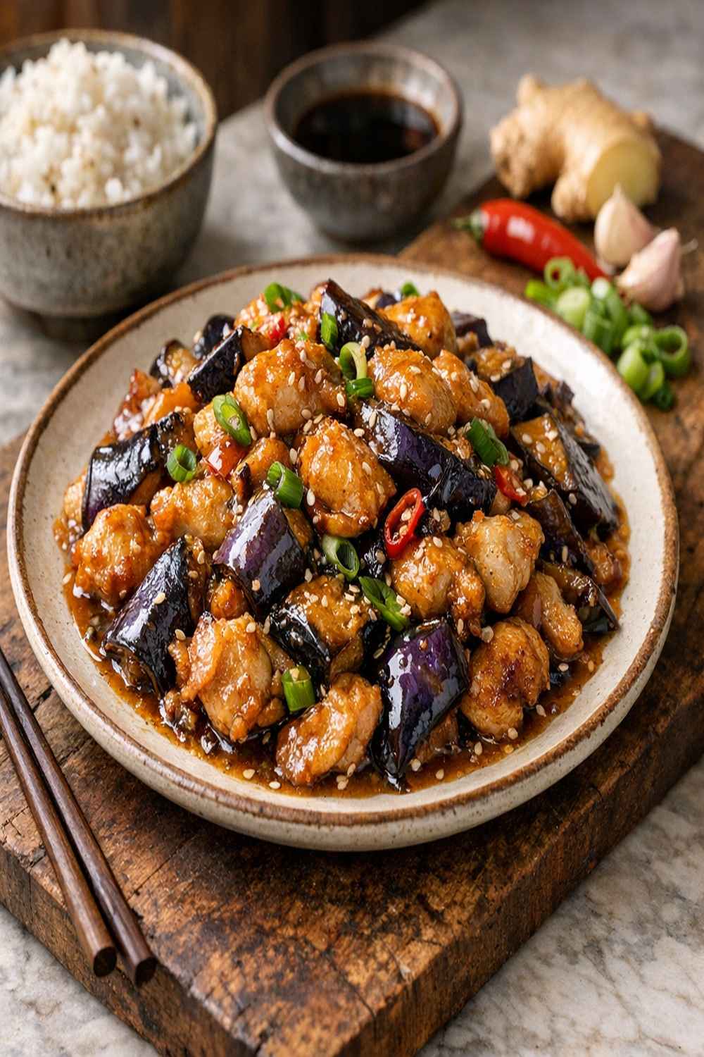 Chicken Eggplant Chinese Recipe