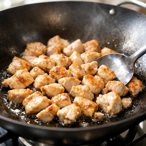 Step 4: Cook Your Chicken Until Golden (But Not Fully Cooked)