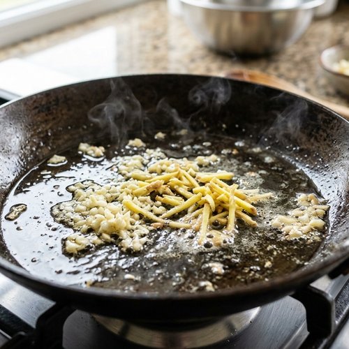 Step 5: Create Aromatic Magic with Ginger and Garlic