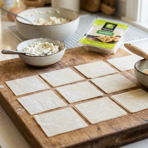 Step 3: Set Up Your Wonton Assembly Station